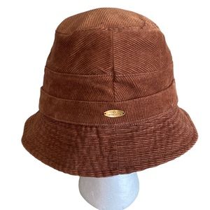 LIZ CLAIRBORNE Corduroy  Brown Bucket Hat
